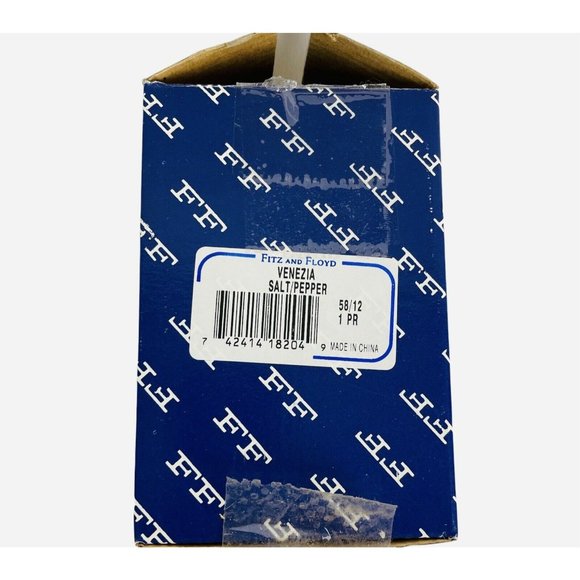 Vintage Fitz and Floyd Venezia Salt Pepper Set Pheasant Original Box Autumn Fall - Picture 2 of 9